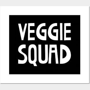 Veggie Squad - White Color Posters and Art